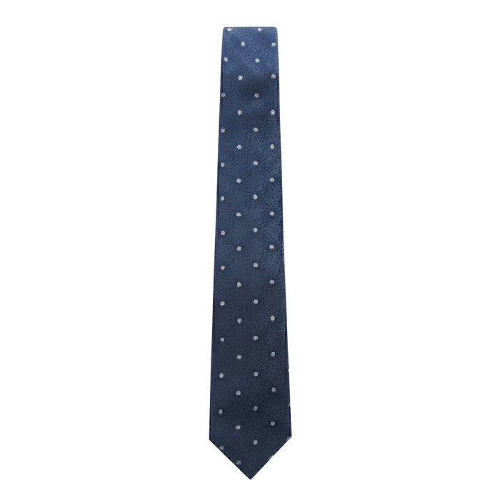 Emporio Armani 100% Silk Navy Blue Polka Dot Tie - Made in Italy