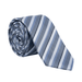 Emporio Armani 100% Silk Blue Multicolor Diagonal Stripe Tie - Made in Italy