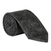 Emporio Armani 100% Silk Black Abstract Wave Tie - Made in Italy