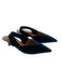Emporio Armani Women's Teal Velvet Slingback Pumps-6.5