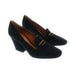 Emporio Armani Women's Black Suede Block-Heel Pumps-6.5