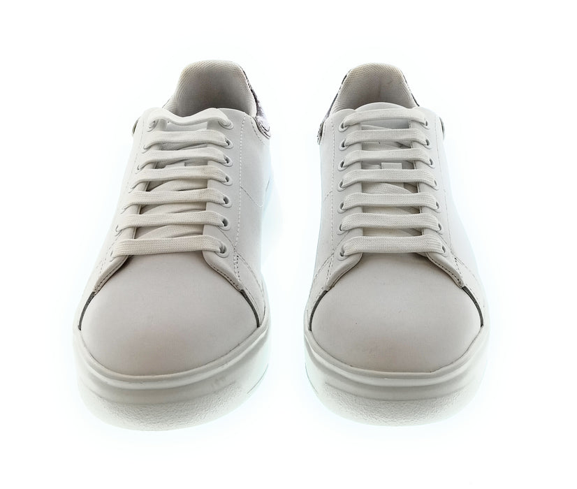Emporio Armani Women's White Leather Low-Top Sneakers-6.5