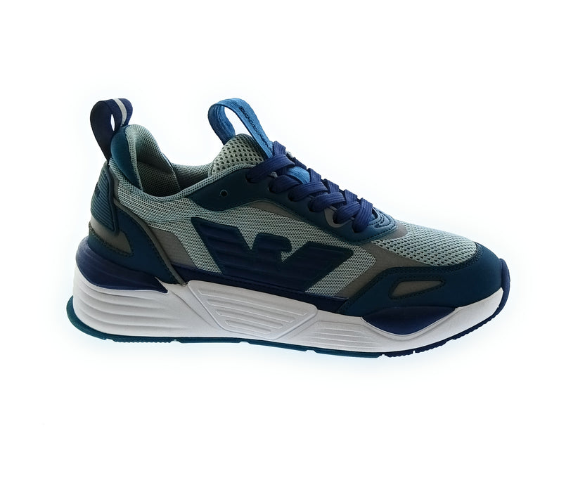Emporio Armani Women's Teal Blue Chunky Runner Sneakers-6.5