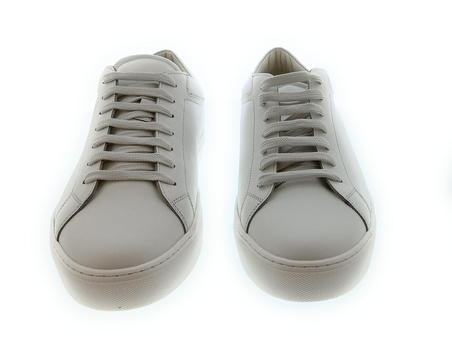Emporio Armani Women's White Signature Leather Sneakers-