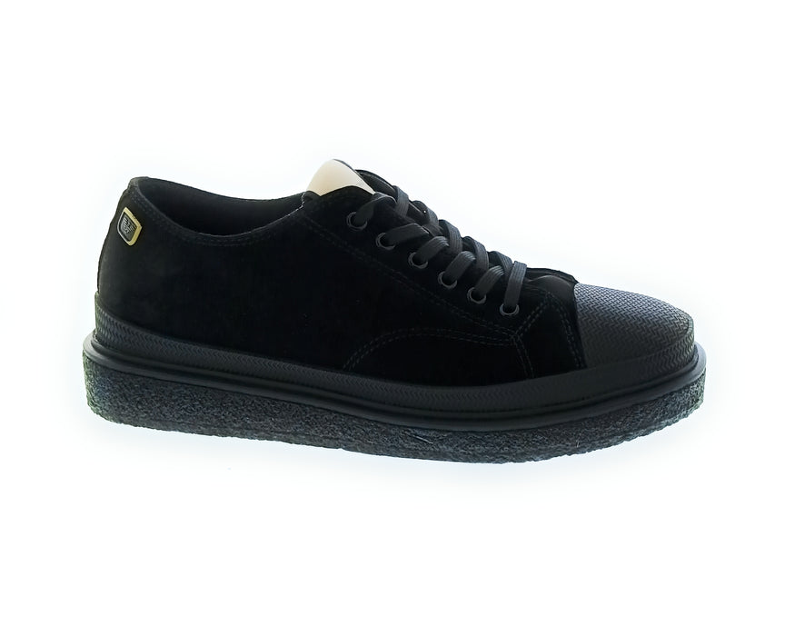 Emporio Armani Women's Black Platform Toe-Cap Sneakers-9.5