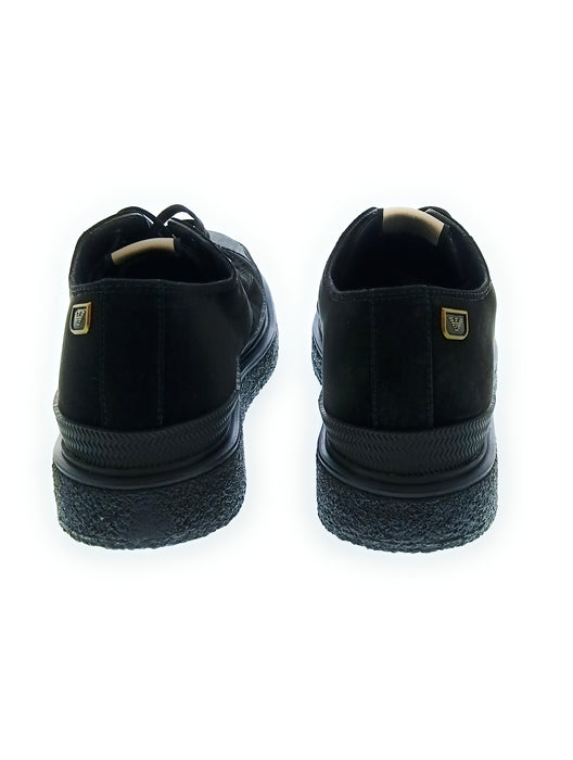 Emporio Armani Women's Black Platform Toe-Cap Sneakers-9.5