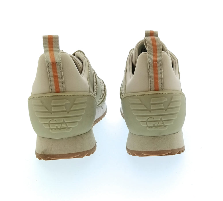 Emporio Armani Women's Beige Mesh Runner Sneakers-6