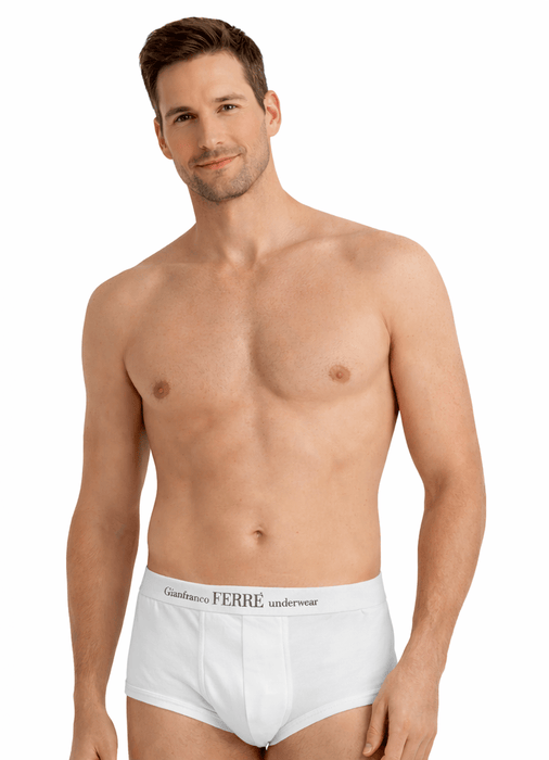 Gianfranco Ferre CORTO BI White Cotton Blend Mens Brief Underwear-XXL