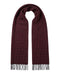 Lanvin Red Rich Burgundy 100% Cashmere Scarf