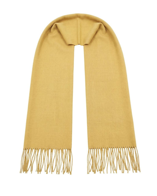 Lanvin Yellow Luxurious Modern 100% Cashmere Scarf
