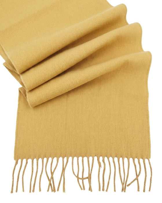 Lanvin Yellow Luxurious Modern 100% Cashmere Scarf
