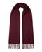 Lanvin Burgundy Luxurious Modern 100% Virgin Wool Scarf