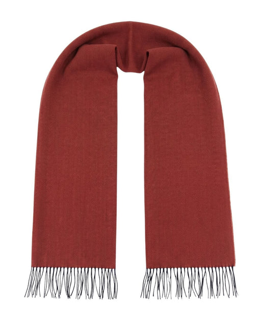 Lanvin Bright Red Luxurious Modern 100% Virgin Wool Scarf