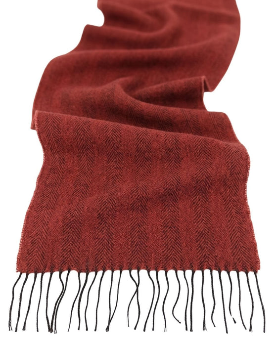 Lanvin Bright Red Luxurious Modern 100% Virgin Wool Scarf