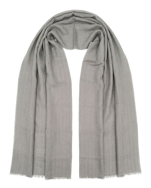 Lanvin Taupe Luxurious Modern Cashmere SIlk Blend Scarf