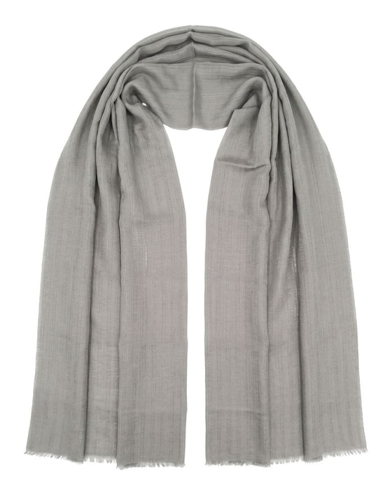 Lanvin Taupe Luxurious Modern Cashmere SIlk Blend Scarf