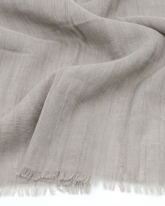 Lanvin Taupe Luxurious Modern Cashmere SIlk Blend Scarf