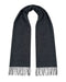 Lanvin Black Luxurious Modern 100% Wool Scarf