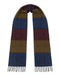Lanvin Brown Luxurious Modern 100% Wool Scarf