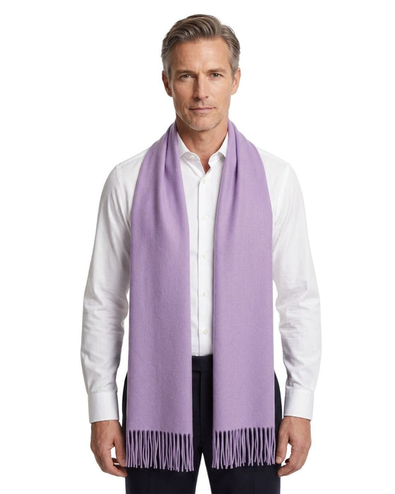 Lanvin Lavander Luxurious Modern 100% Wool Scarf