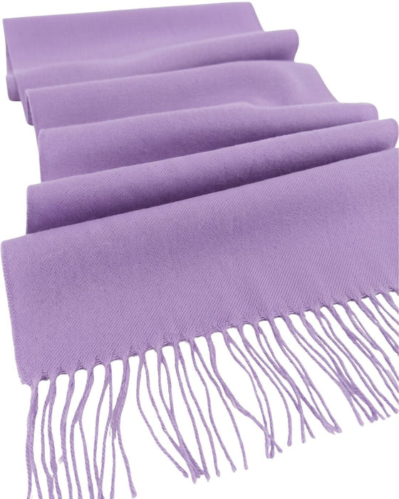 Lanvin Lavander Luxurious Modern 100% Wool Scarf