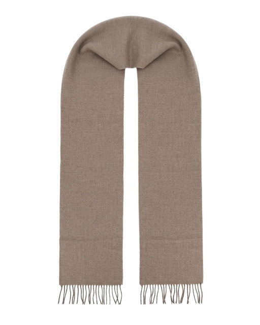 Lanvin Tan Luxurious Modern 100% Wool Scarf
