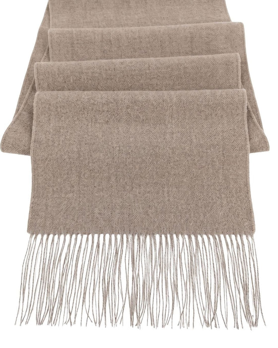 Lanvin Tan Luxurious Modern 100% Wool Scarf