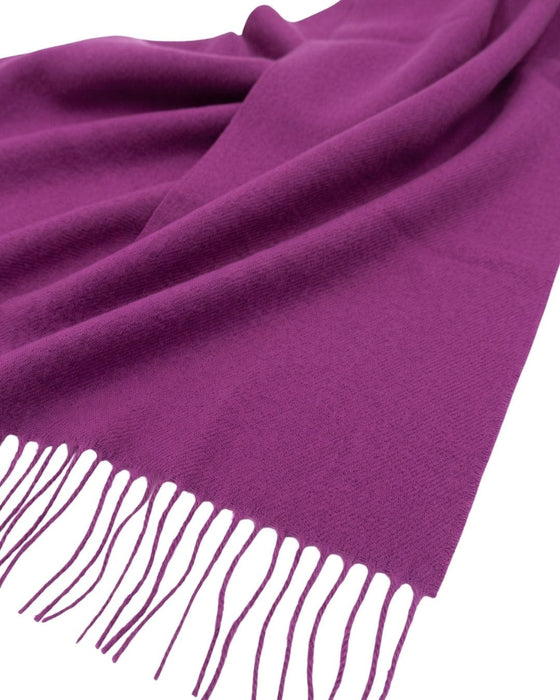 Lanvin Purple Luxurious Modern 100% Wool Scarf