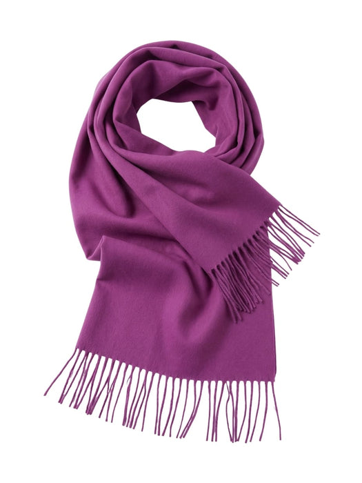 Lanvin Purple Luxurious Modern 100% Wool Scarf
