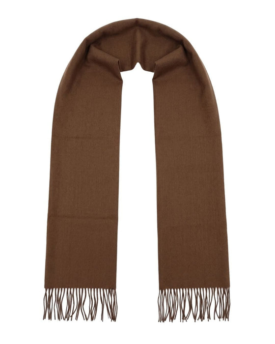 Lanvin Pure Cashmere Scarf – Classic Brown Wrap,  Luxuriously Soft