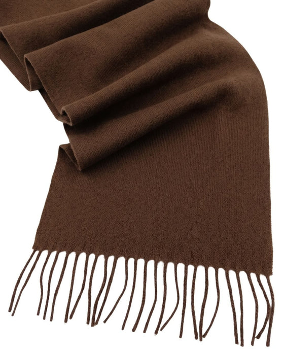 Lanvin Pure Cashmere Scarf – Classic Brown Wrap,  Luxuriously Soft