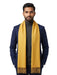 Lanvin Soft Luxurious Cashmere blend Yellow Fringe Scarf