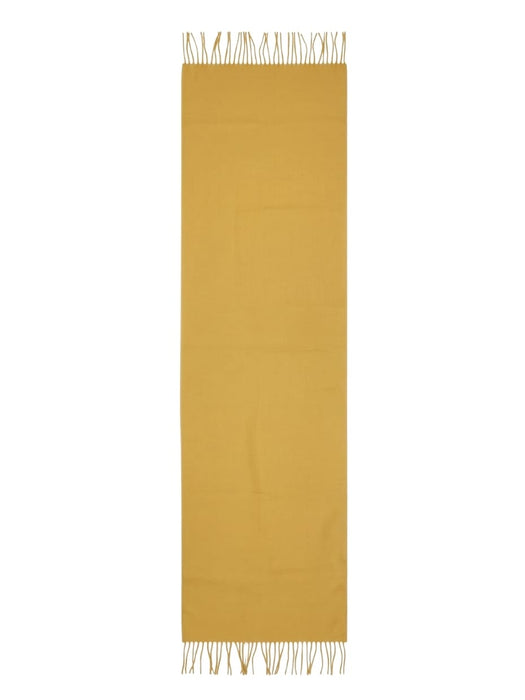 Lanvin Soft Luxurious Cashmere and Wool Yellow Fringe Scarf