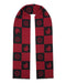 Lanvin Soft Luxurious 100% Wool Red Fringe Scarf