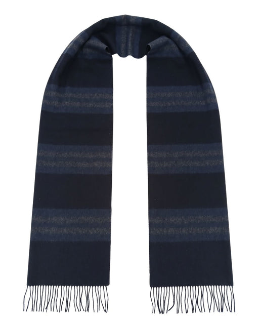 Lanvin Soft Luxurious 100% Cashmere Blue Fringe Scarf