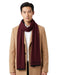 Lanvin Soft Luxurious 100% Wool Red Fringe Scarf