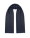 Lanvin Soft Luxurious 100% Wool Blue Fringe Scarf