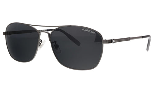 Montblanc MB0026S-005 Ruthenium Aviator Sunglasses