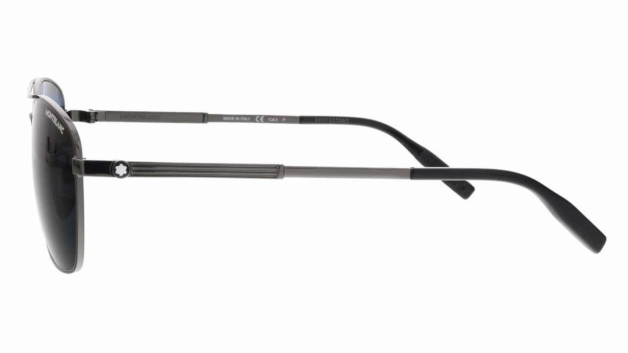 Montblanc MB0026S-005 Ruthenium Aviator Sunglasses