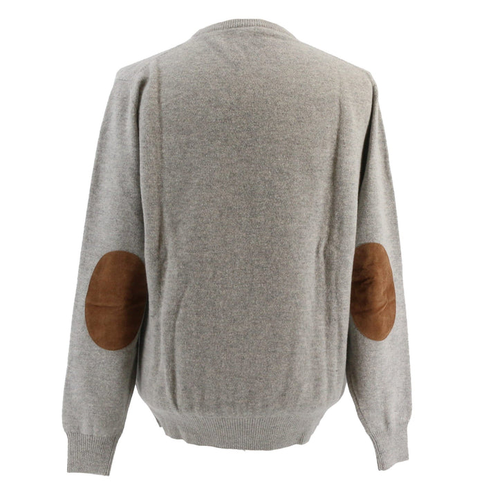 Maglierie di Perugia Cashmere Blend Mens Grey  Crewneck Sweater-XXL