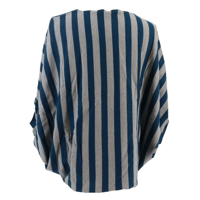 Maglierie Di Perugia Grey/Teal Batwing Sweater