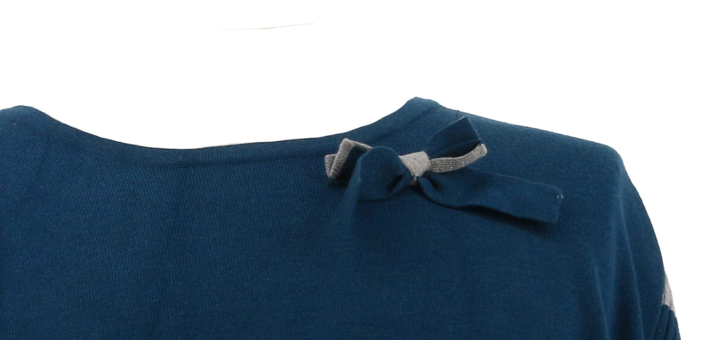 Maglierie Di Perugia Grey/Teal Batwing Sweater