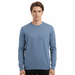 Maglierie di Perugia Cashmere Silk Blend Mens Blue Crewneck Sweater-XXL