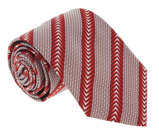 Missoni U5325 Red Micro Check 100% Silk Tie