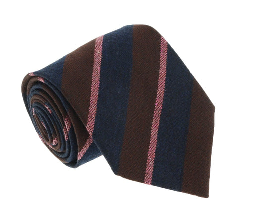 Missoni U5121 Burgundy/Pink Repp 100% Silk Tie