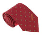 Missoni U5028 Red/Gold Motif 100% Silk Tie