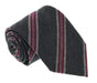 Missoni U5144 Gray/Fuschia Regimental 100% Silk Tie