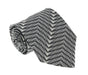 Missoni I0822 Black/Cream Herringbone 100% Silk Tie