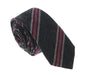 Missoni U5144 Gray/Fuschia Awning 100% Silk Tie
