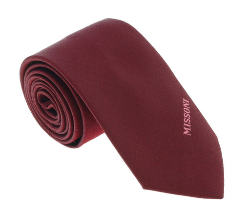 Missoni U5564 Burgundy Chevron 100% Silk Tie